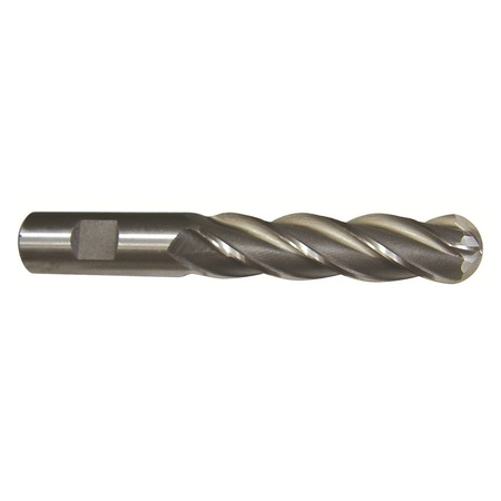 Drill America 1"x1" HSS 4 Flute Single End Ball End Mill DWCF1152